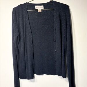 Classic Collection’s Navy Sparkle Women's Cardigan sweater, size M